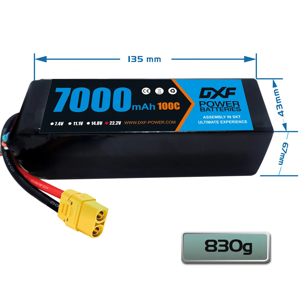 Akumulator DXF 6S Lipo 22,2 V  – 6S Lipo Battery 22.2V 5000Mah recenzja i cena