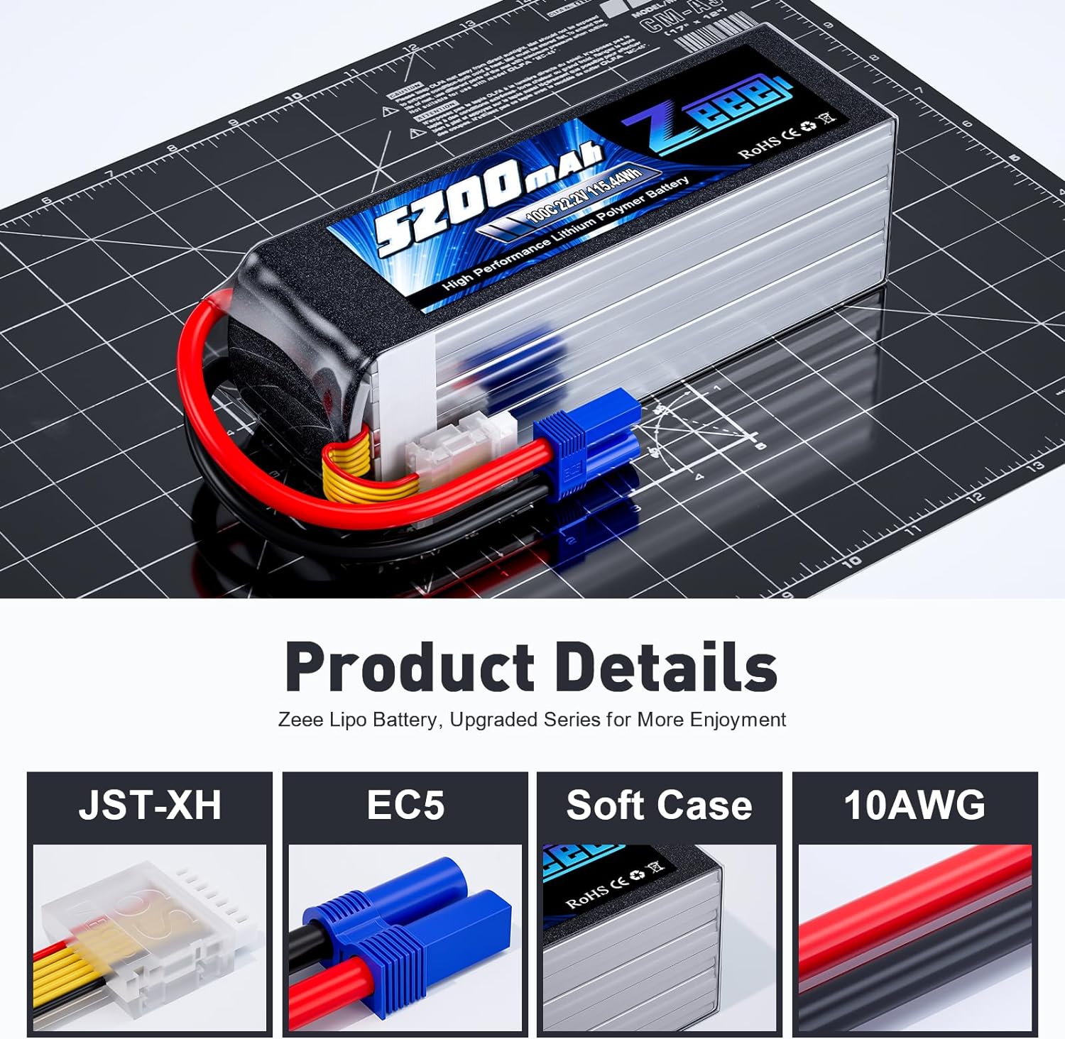 Zeee 6S 5200mAh bateria Lipo 2 – 6S Lipo Battery 22.2V 5000Mah recenzja i cena